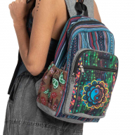 Yin Yang Mandala Backpack - Yin Yang Bag (CHAYINB) by Altshop UK
