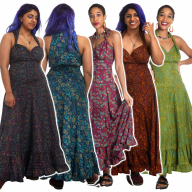 Bohemian Hippy Long Maxi Summer Dress - Onani Dress (MENDM41) by Altshop UK
