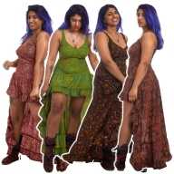 High Low Gypsy Boho Dress - New Nani Dress SF (MESSFND2) by Altshop UK