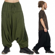 Mens Harem Trousers, Fleece-lined Hippy Trousers - Mandala Harems (RGMANHA-M) by Altshop UK