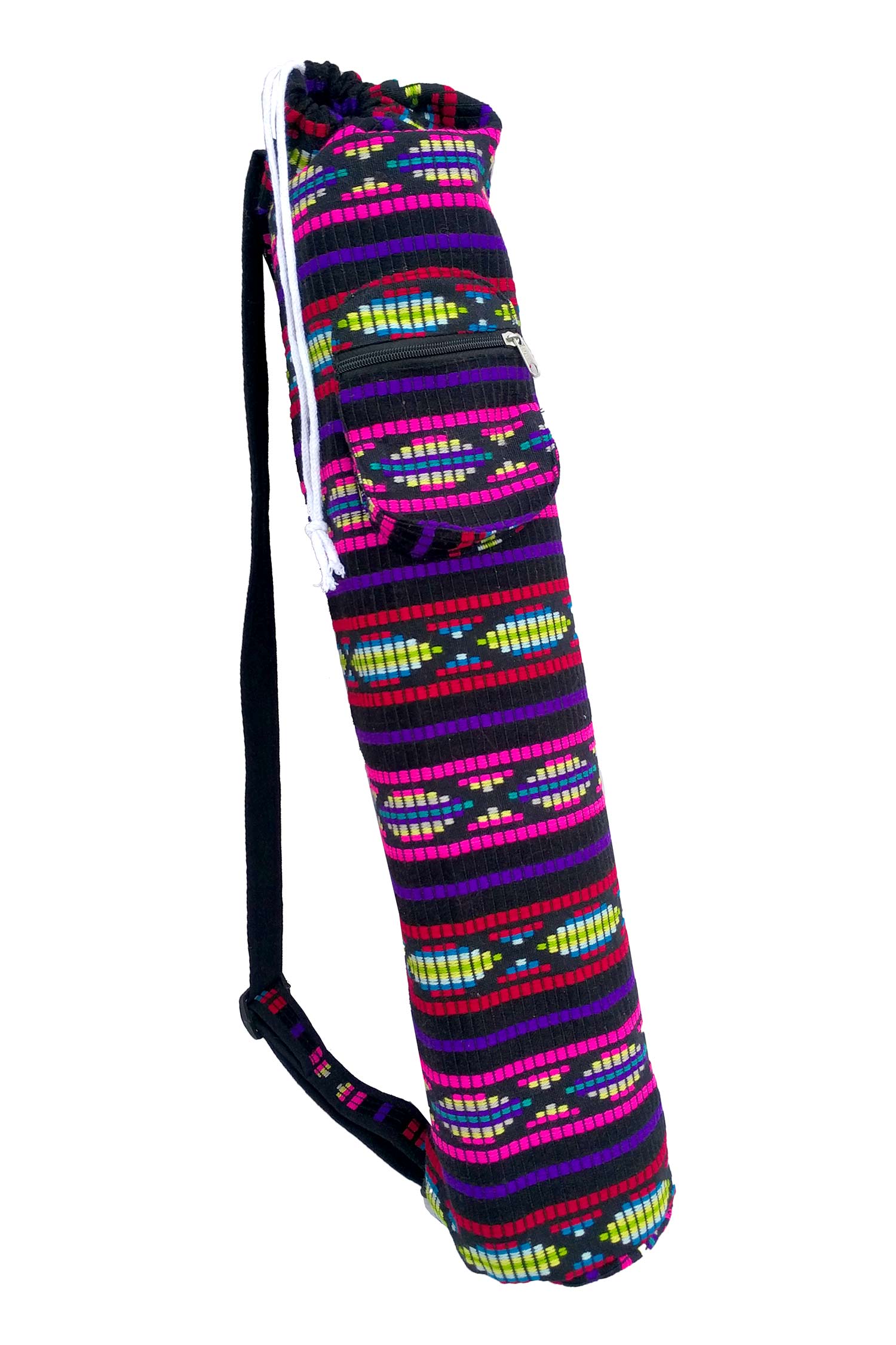 Hippy Yoga Bag, Colourful Embroidered Yoga Mat Bag