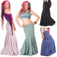 Mermaid Fishtail Skirt, organic cotton long Goa psy faery skirt - Booty Skirt (TSK230) by Altshop UK